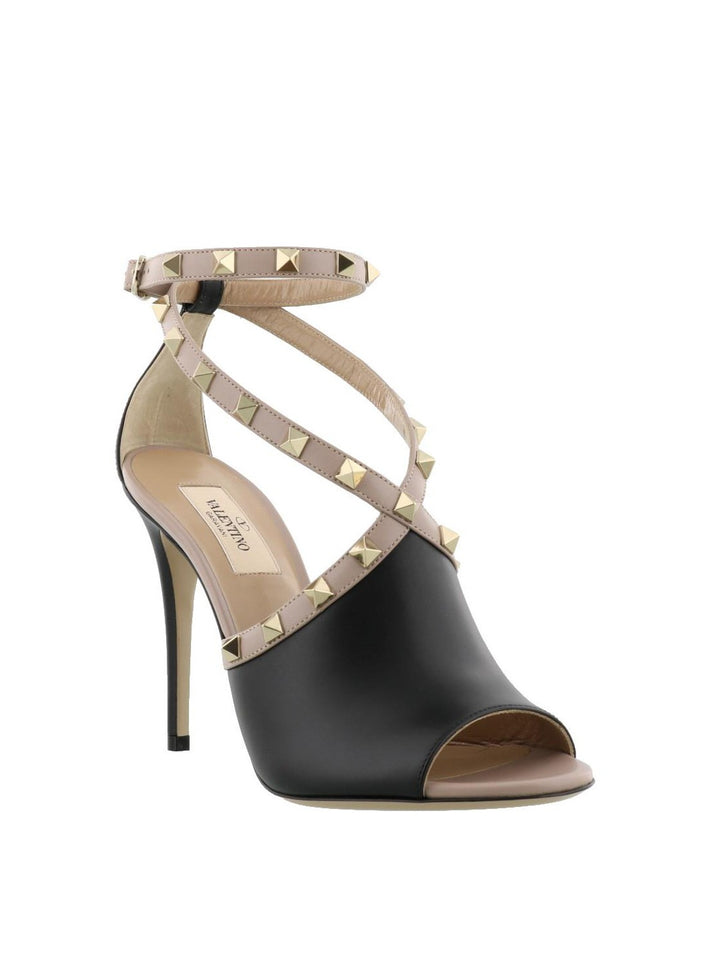 VALENTINO GARAVANI ROCKSTUD LEATHER SANDALS