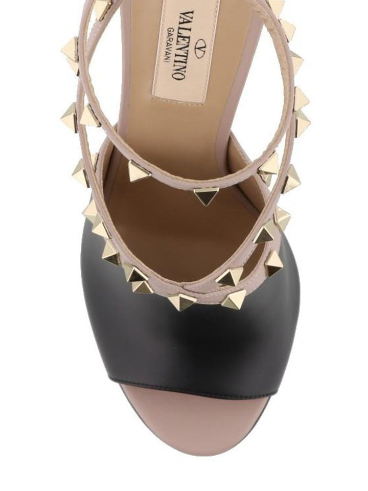 VALENTINO GARAVANI ROCKSTUD LEATHER SANDALS