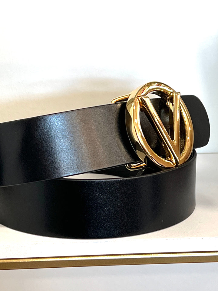 VALENTINO LOGO BUCKLE BELT