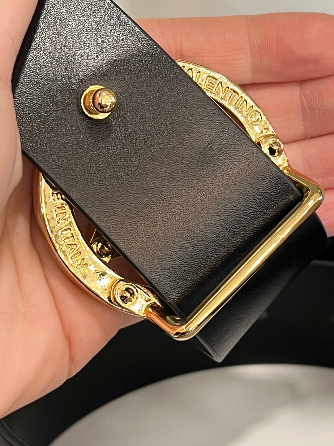VALENTINO LOGO BUCKLE BELT