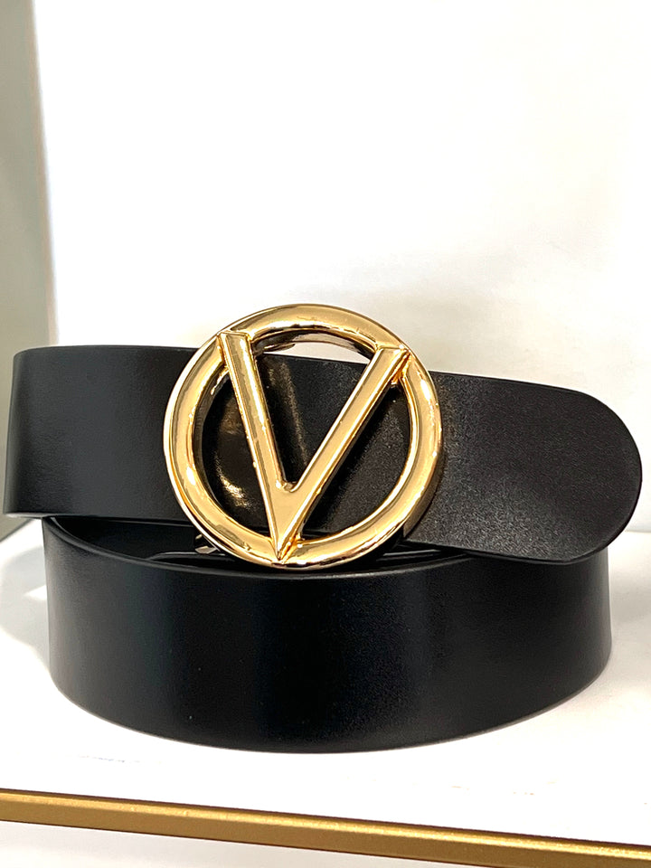 VALENTINO LOGO BUCKLE BELT