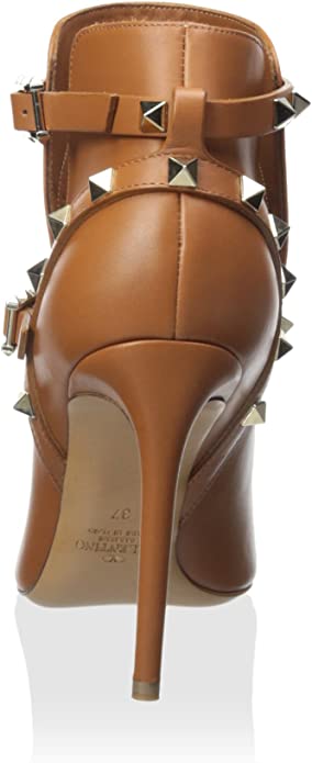 VALENTINO GARAVANI ROCKSTUD LEATHER ANKLE BOOTS