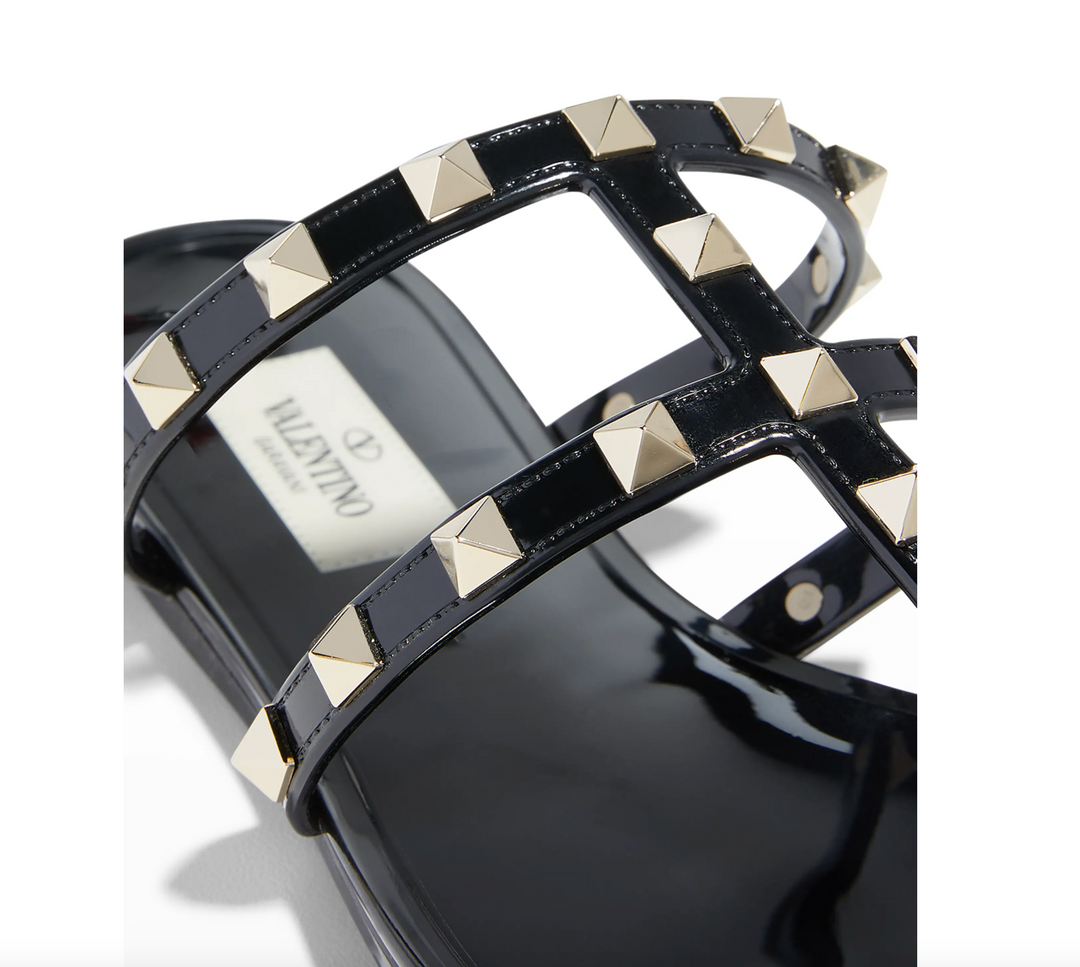 Valentino Garavani Rockstud PVC Thong Sandals