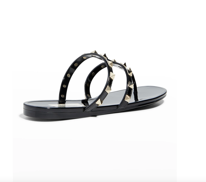 Valentino Garavani Rockstud PVC Thong Sandals