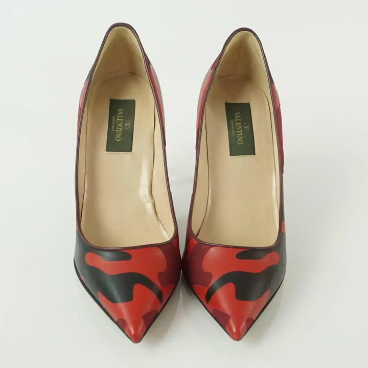 VALENTINO CAMOUFLAGE LEATHER PUMPS