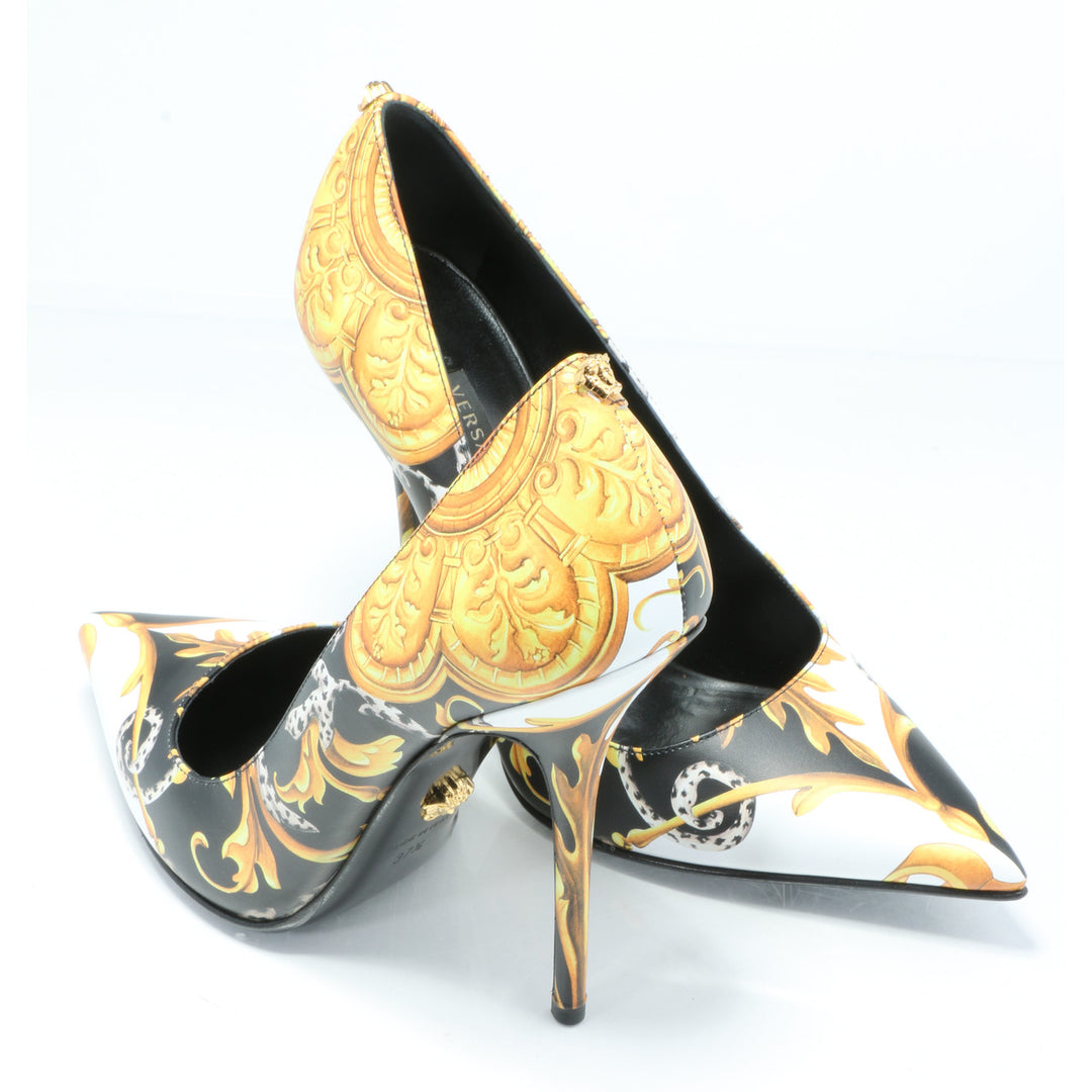 Versace Baroque Print Pumps