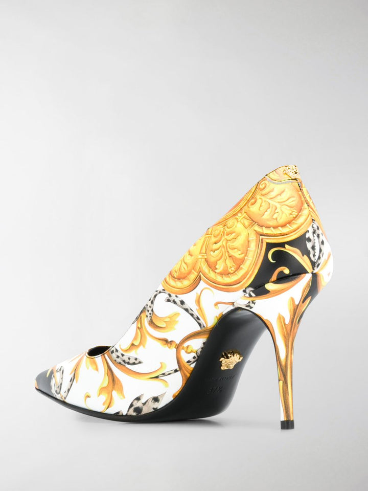 Versace Baroque Print Pumps