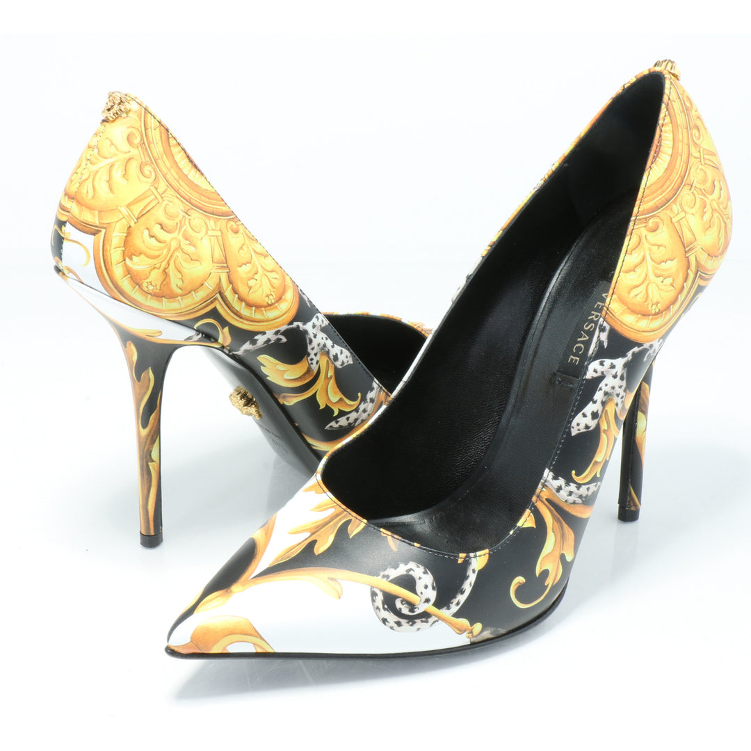 Versace Baroque Print Pumps