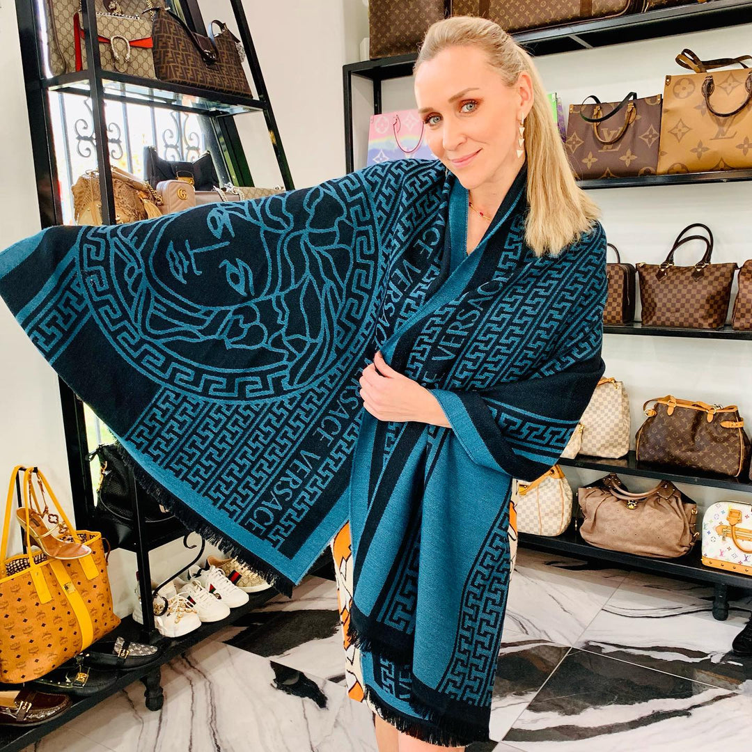 Versace Large Logo Shawl