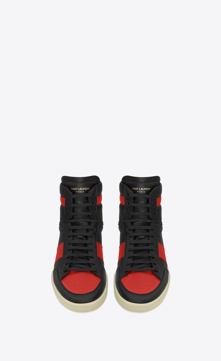 YSL COURT CLASSIC SL10H LEATHER SNEAKERS