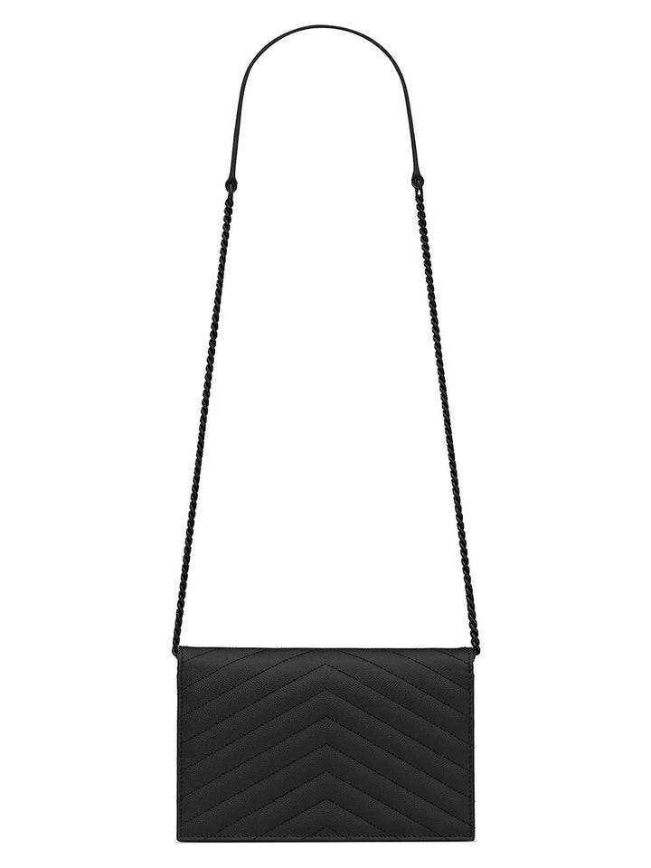 YSL CASSANDRE MATELASSÉ ENVELOPE CHAIN WALLET