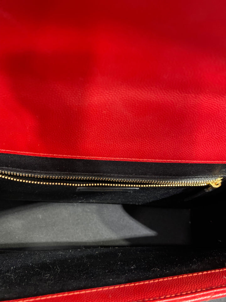 YSL MONOGRAM MATELASSE CHEVRON ENVELOPE SATCHEL