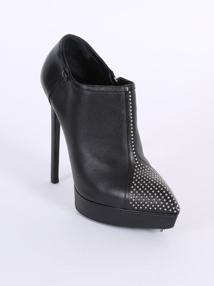 SAINT LAURENT JANIS MICRO STUDDED ANKLE BOOT