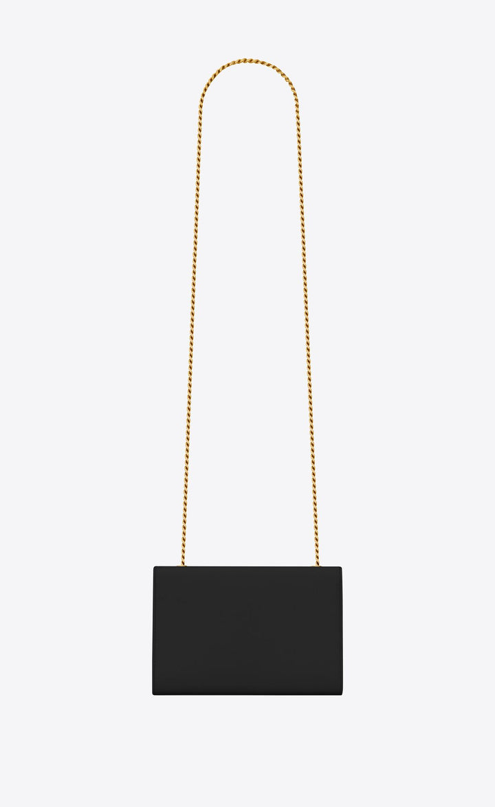 YSL Small Chain Bag in Grain De Poudre Embossed Leather