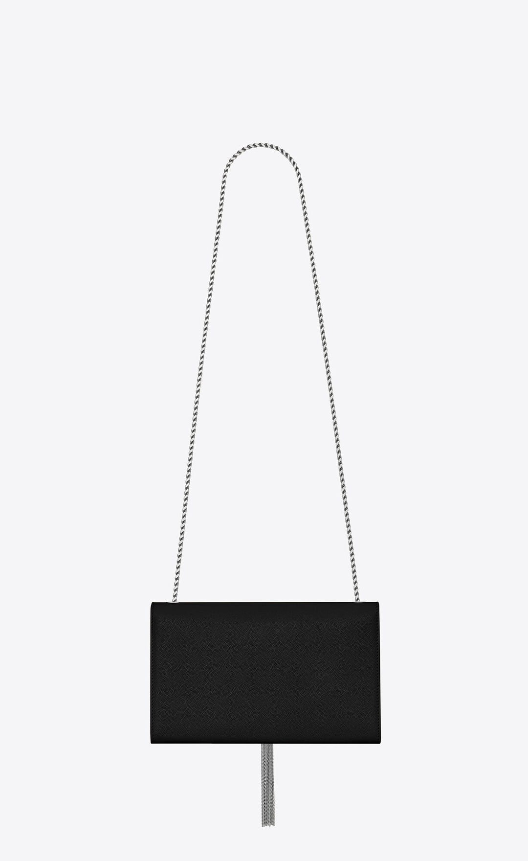 YSL KATE MEDIUM CHAIN BAG WITH TASSEL IN GRAIN DE POUDRE EMBOSSED LEATHER