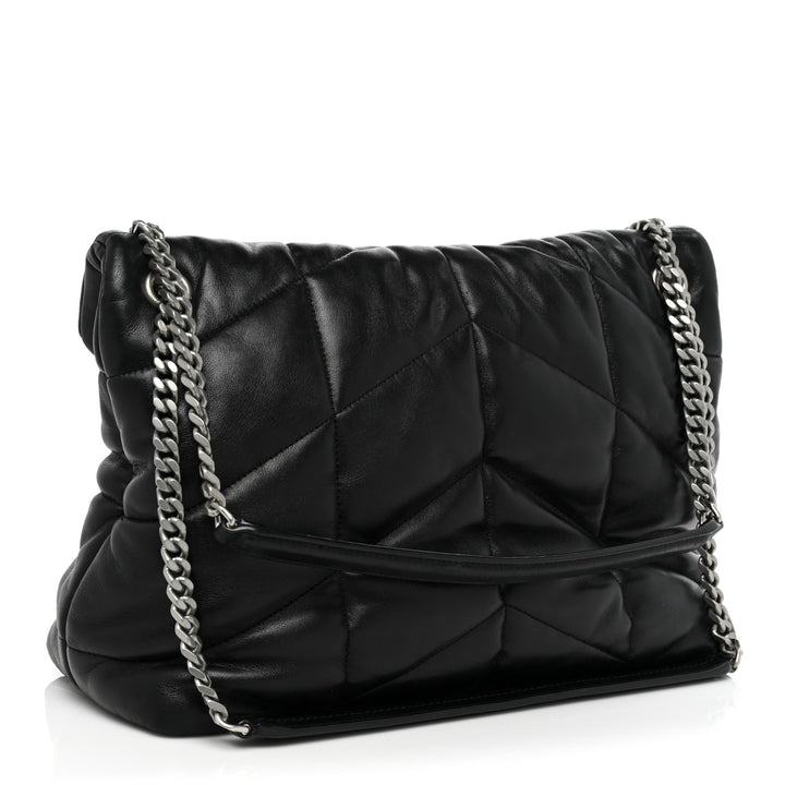 YSL PUFFER LOULOU MEDIUM CHAIN BAG IN QUILTED LAMBSKIN