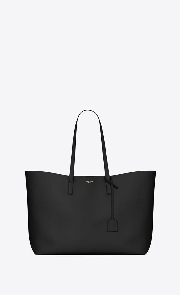 SAINT LAURENT SHOPPING TOTE E/W IN SUPPLE LEATHER