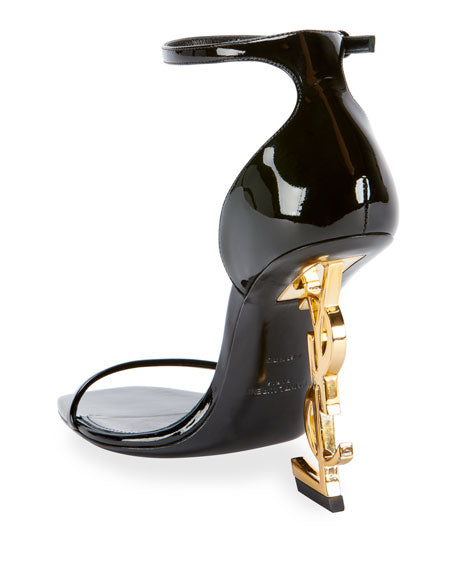 SAINT LAURENT OPYUM YSL ANKLE STRAP SANDAL