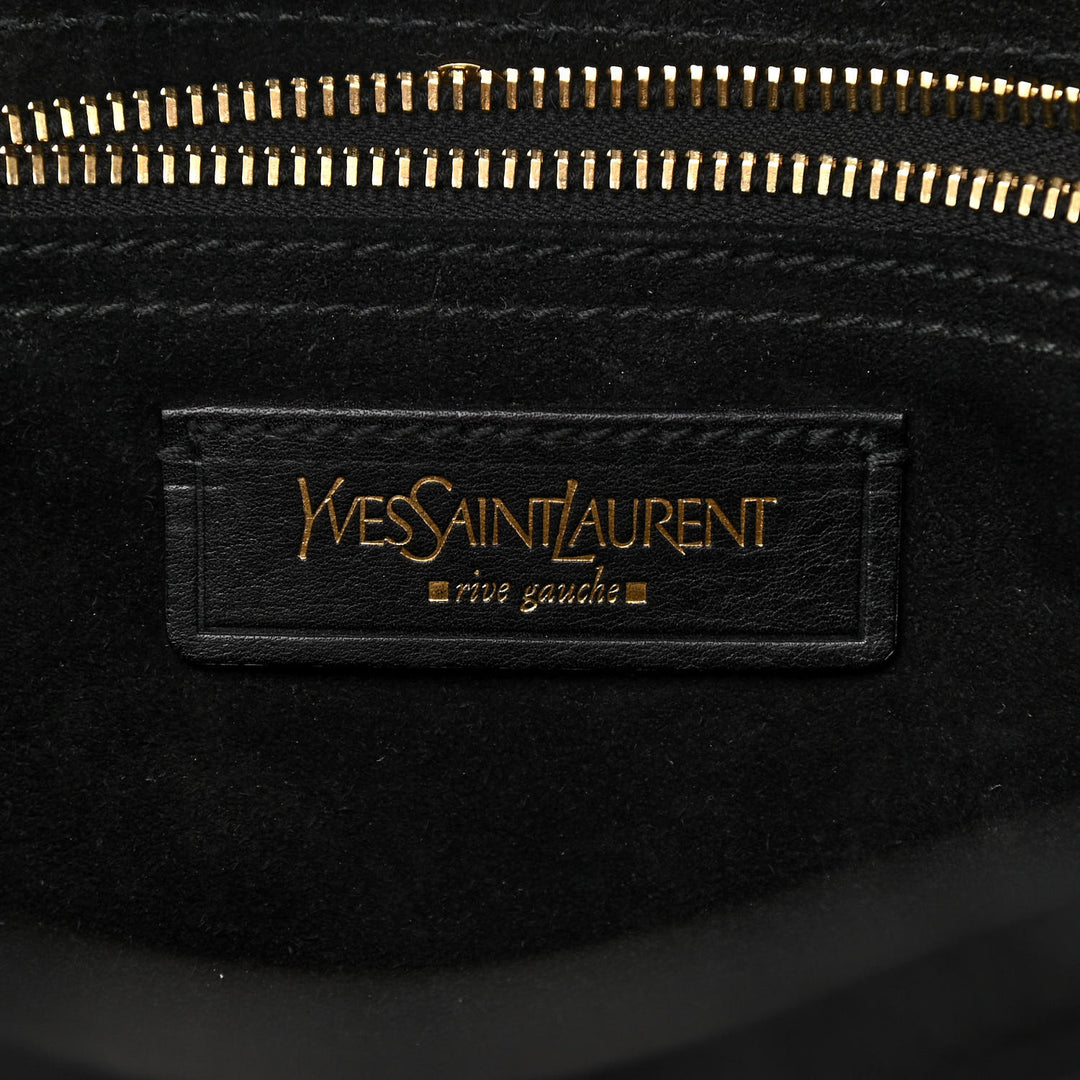 SAINT LAURENT PONY HAIR PATENT MUSE TWO BAG