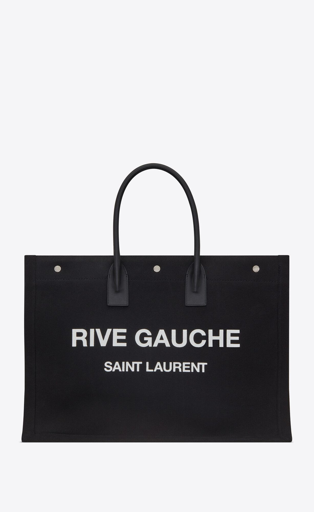 SAINT LAURENT RIVE GAUCHE LARGE TOTE BAG NOIR