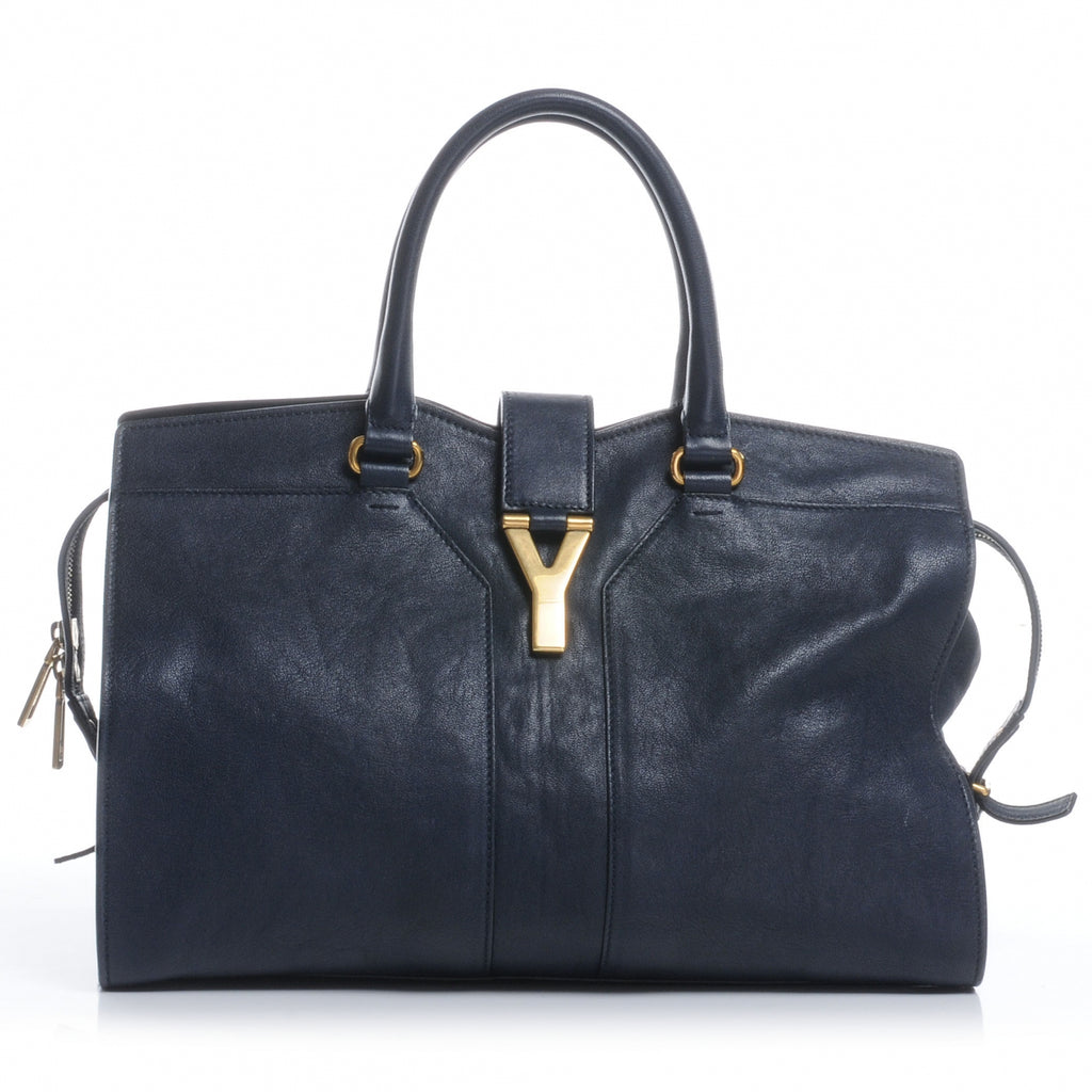 Yves Saint Laurent Black Leather Medium Cabas Chyc Shoulder Bag Yves Saint  Laurent
