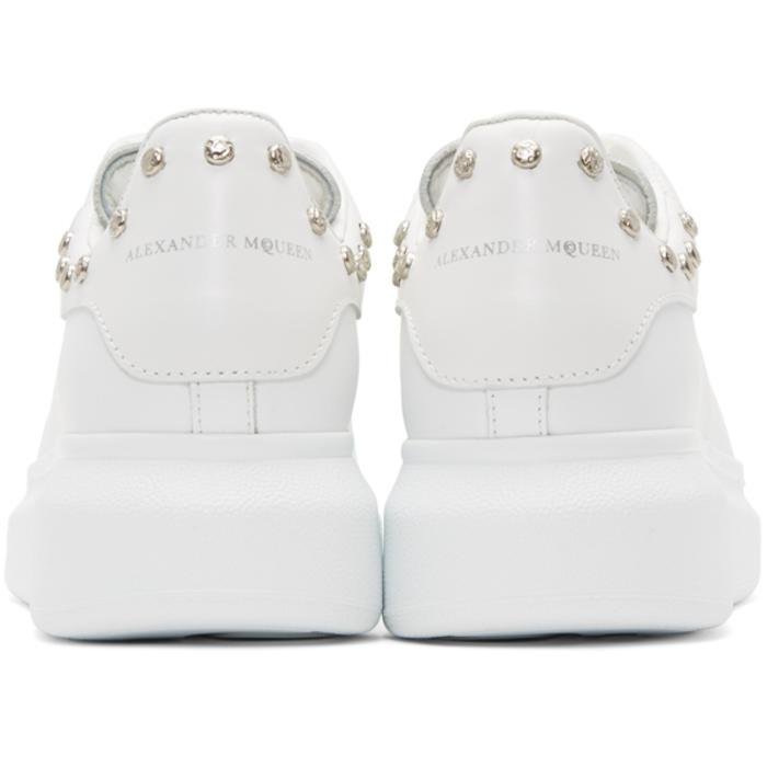 Alexander Mcqueen White Studded Oversized Sneakers