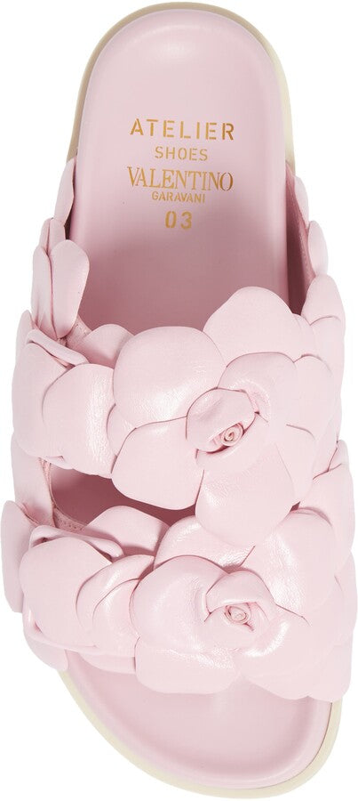 VALENTINO GARAVANI ATELIER FLORAL SLIDES