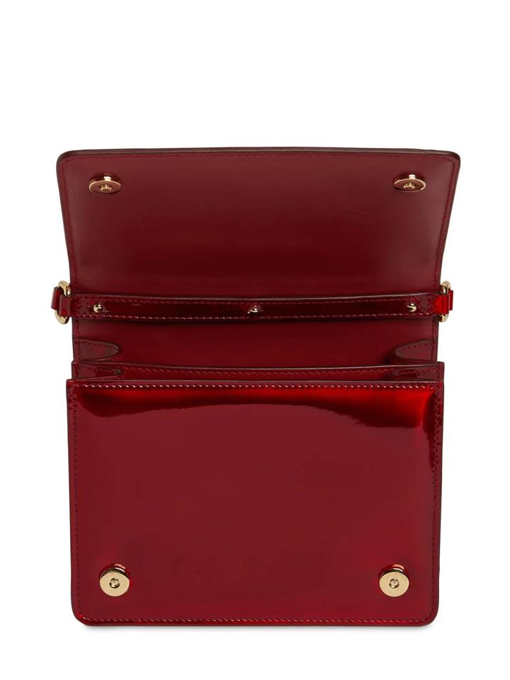 DOLCE &amp; GABBANA RED PATENT LEATHER SMALL BAG