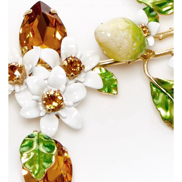 Dolce &amp; Gabbana Lemon Daisy Leaf Necklace