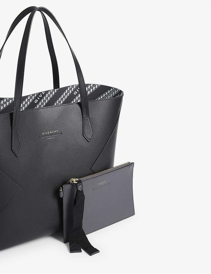GIVENCHY Antigona Wing Shopper Black Leather Tote