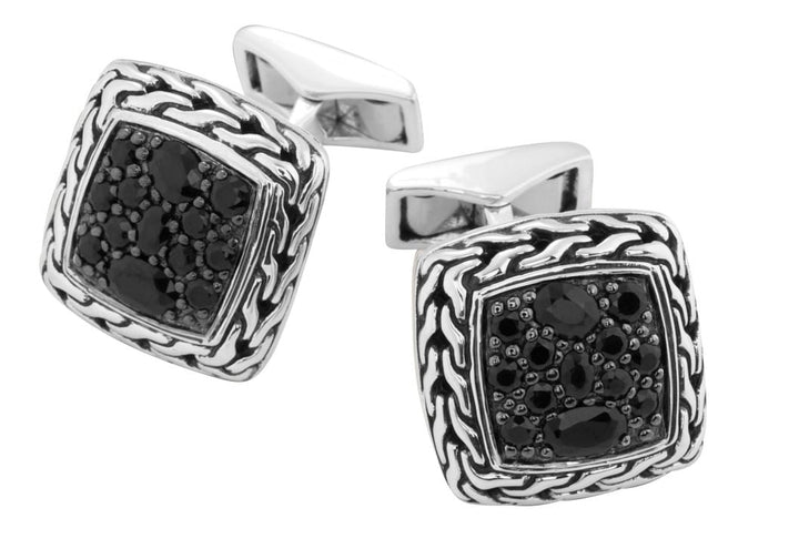 JOHN HARDY Black Sapphire Cufflinks