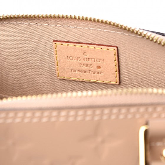 Louis Vuitton VERNIS Alma PM Rose Florentin Bag Monogram Made in