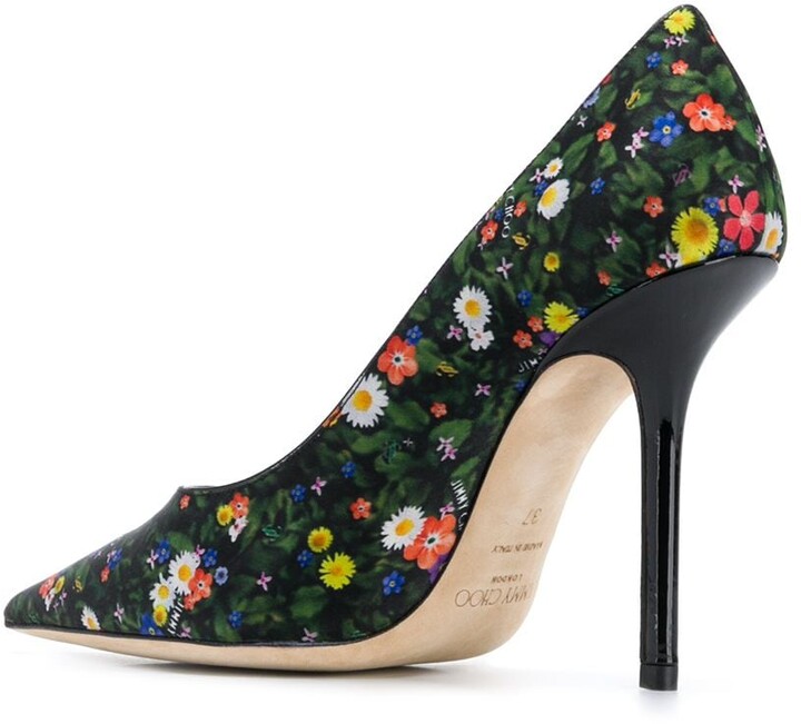 Jimmy Choo Love floral-print pumps