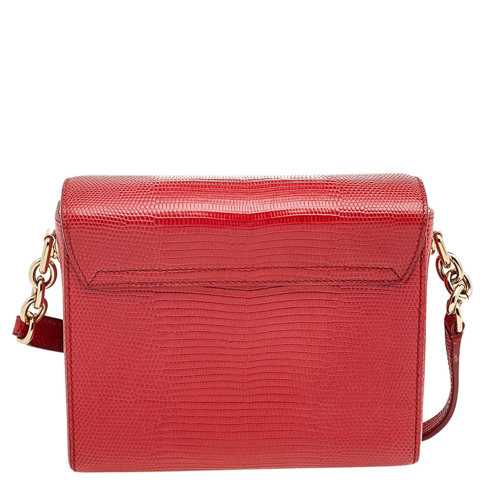 DOLCE &amp; GABBANA MINI RED LEATHER MILLENNIAL BAG