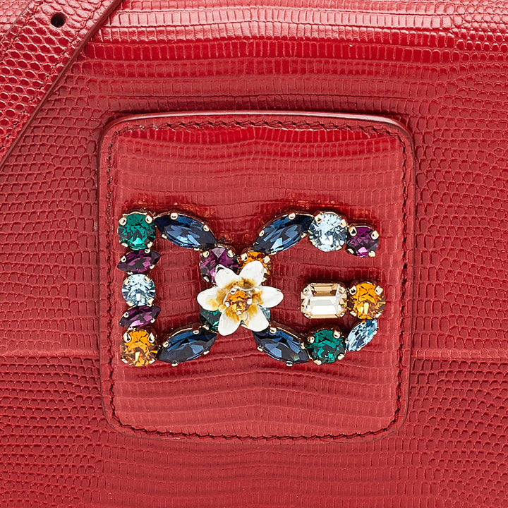 DOLCE &amp; GABBANA MINI RED LEATHER MILLENNIAL BAG