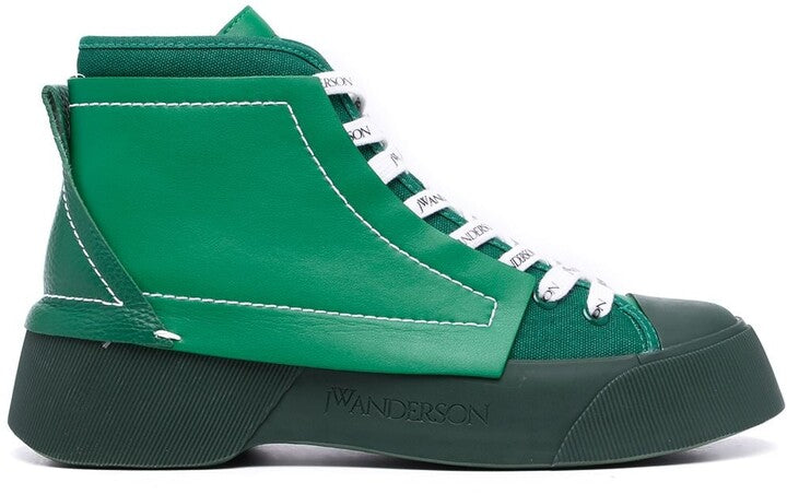 JW ANDERSON Panelled High-Top Sneakers