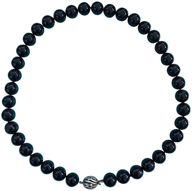 Tiffany & Co Vintage Silver Onyx Bead Necklace – Caroline's